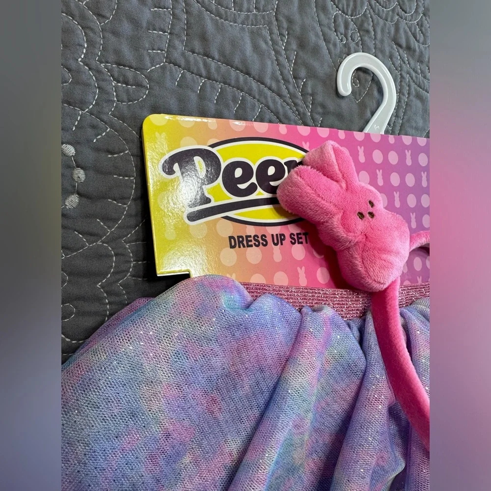 Peeps Girls Tutu With Peeps Bunny Headband NWT OS